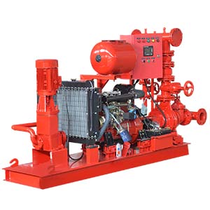 diesel pump+Jockey pump fire fighting package set